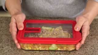 Pyrex - No Leak Lids 3 Cup Glass Storage