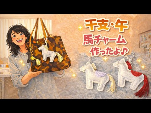 2026 Zodiac Sign: Horse | Machine Embroidered Horse Charm | In the