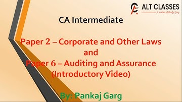 Inter - Law and Audit - Feb. 22 Batch (Introductory Video)