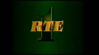 RTE 1 continuity & ident. Sunday 6th August 1989.