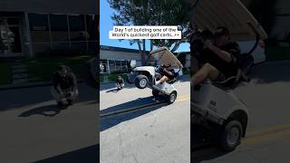 I made my Golf Cart Pop Wheelies…👀😱