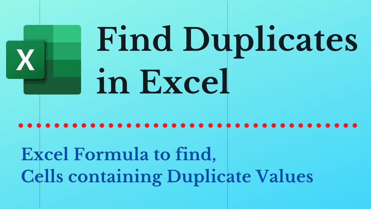 excel find duplicate values