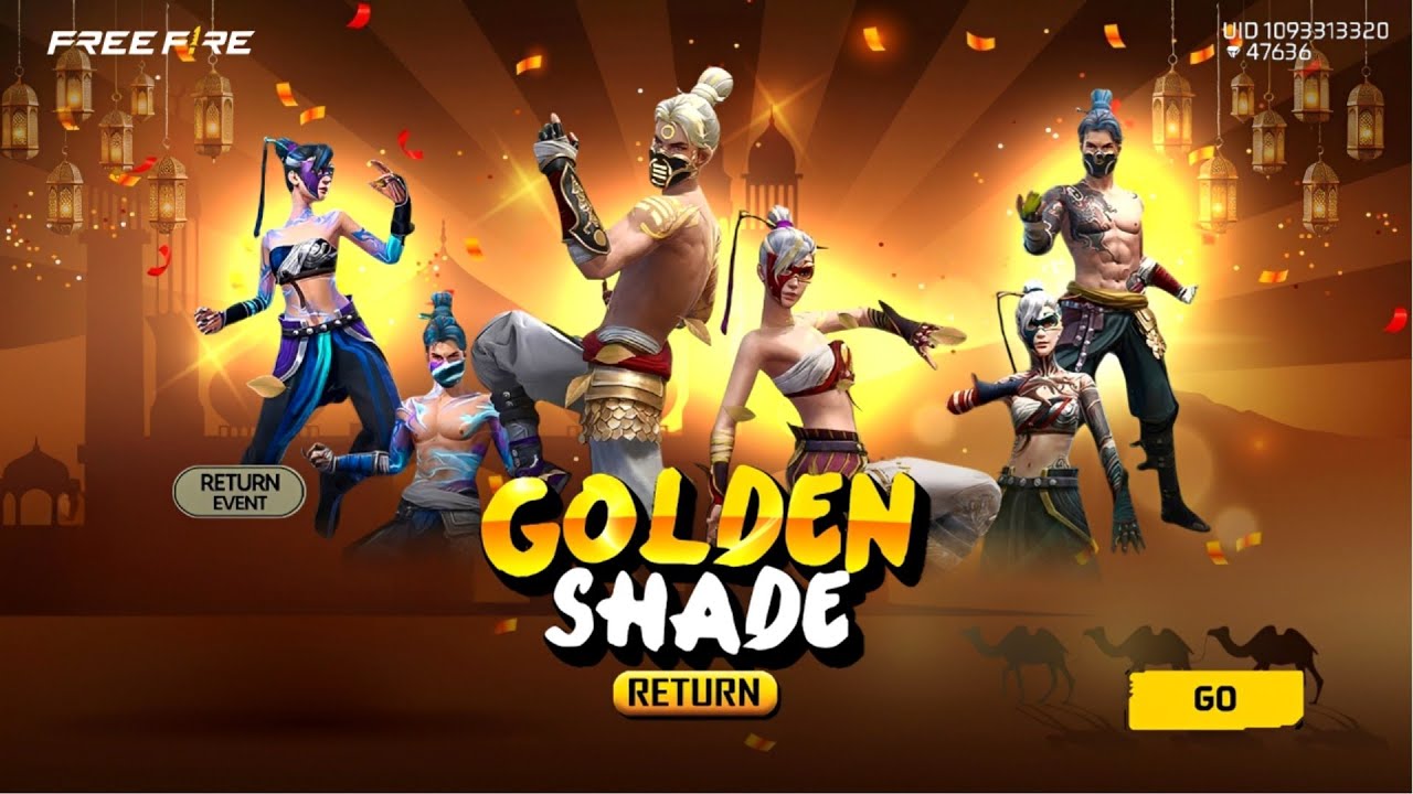 Golden Shade Bundle Return Confirm Date| New Event Free Fire Bangladesh Server | Free Fire New Event