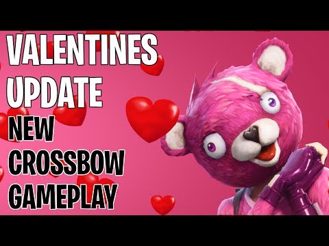 Video: Fortnite Valentinsdag Begivenhedsopdatering - Nye Skind, Cupids Crossbow Og 2.4.2 Patch Noter Forklaret