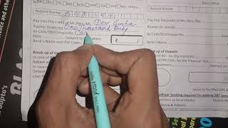 Post Office Savings Account Ka Deposit Form Kaise Fill Kare // How To Fill Up PO Deposit Form //