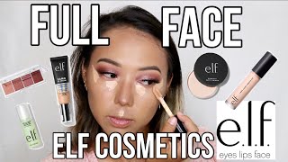 FULL FACE - e.l.f. COSMETICS | Full Beat Using Affordable, Drugstore Makeup and C.C. Cream Wear Test