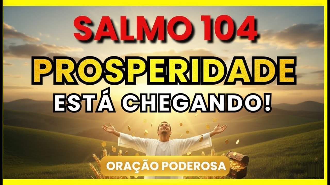 SALMO 104 - Oração PODEROSA Para Romper a ESCASSEZ e Ativar  a Sua PROSPERIDADE