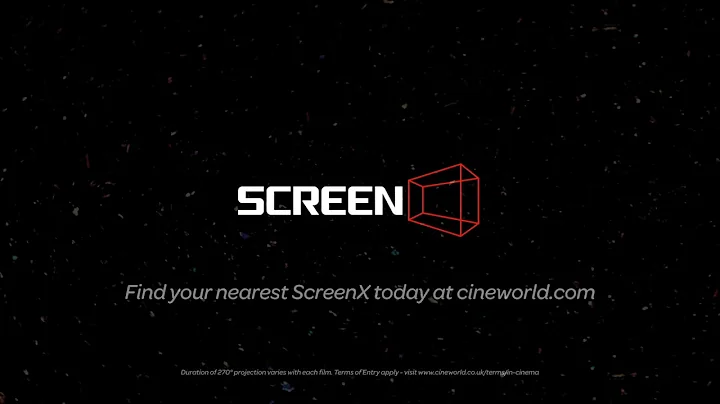 Dive into the movie with ScreenX... Discover 270° cinema at Cineworld!