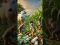 गाय ने की खेती🐄#viral#cartoon #shortvideos #traindingshorts #cowstory#kheti