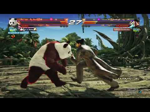 Panda Demoted to Eternal Ruler VS Fujin Kazuya 5 Bars Only Laggy PS4 Version 5 Tekken 7 202208272242