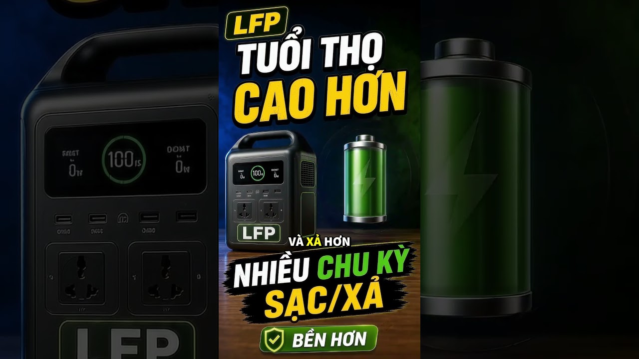 Pin LFP khác pin lithium-ion phổ biến ở đâu?