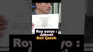 Roy suryo :Jokowi Beli Ijazah. #ijazah #jokowi #roysuryo #palsu #rismon #debat #gibran