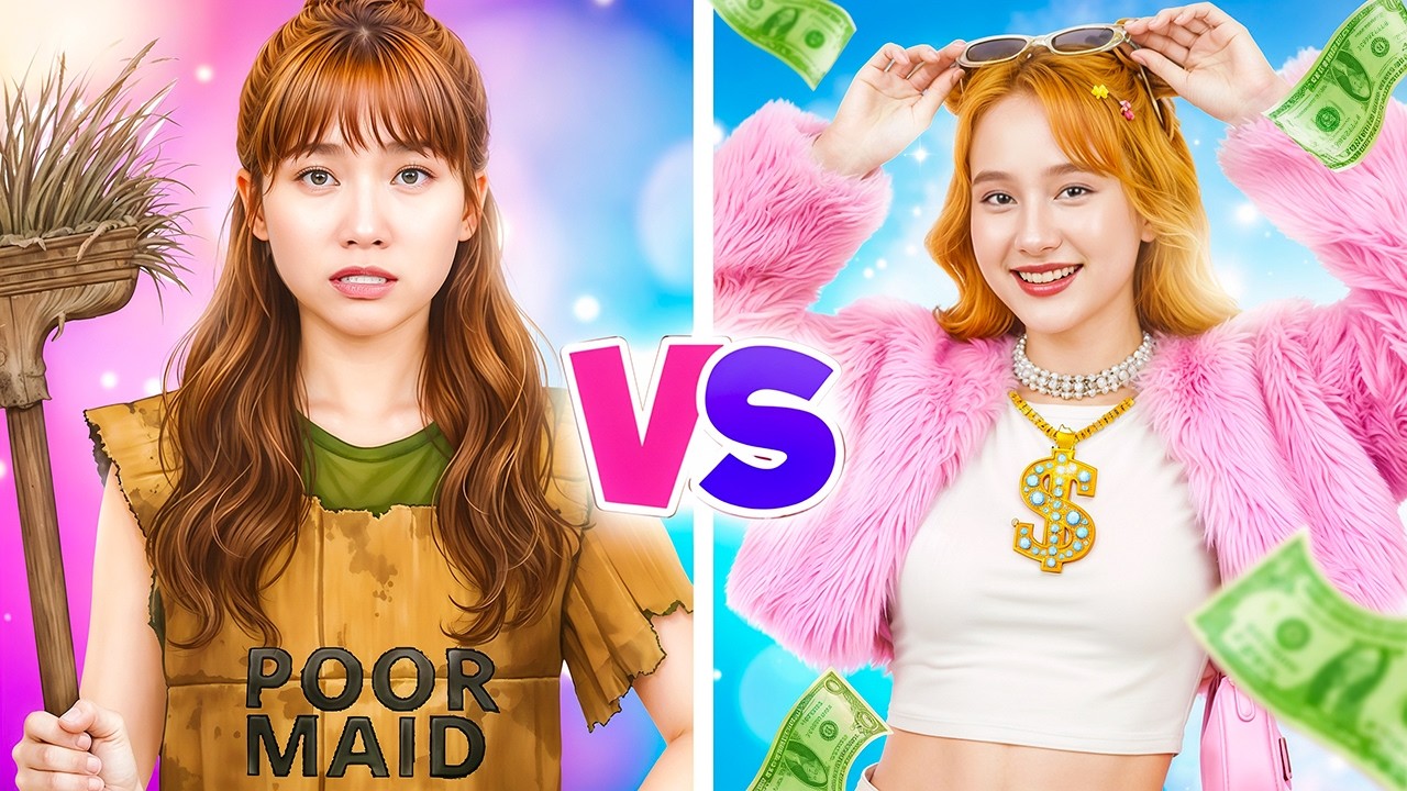 Poor Girl Vs Rich Girl In Rich Family! Rich Girl Is A Bad Girl
