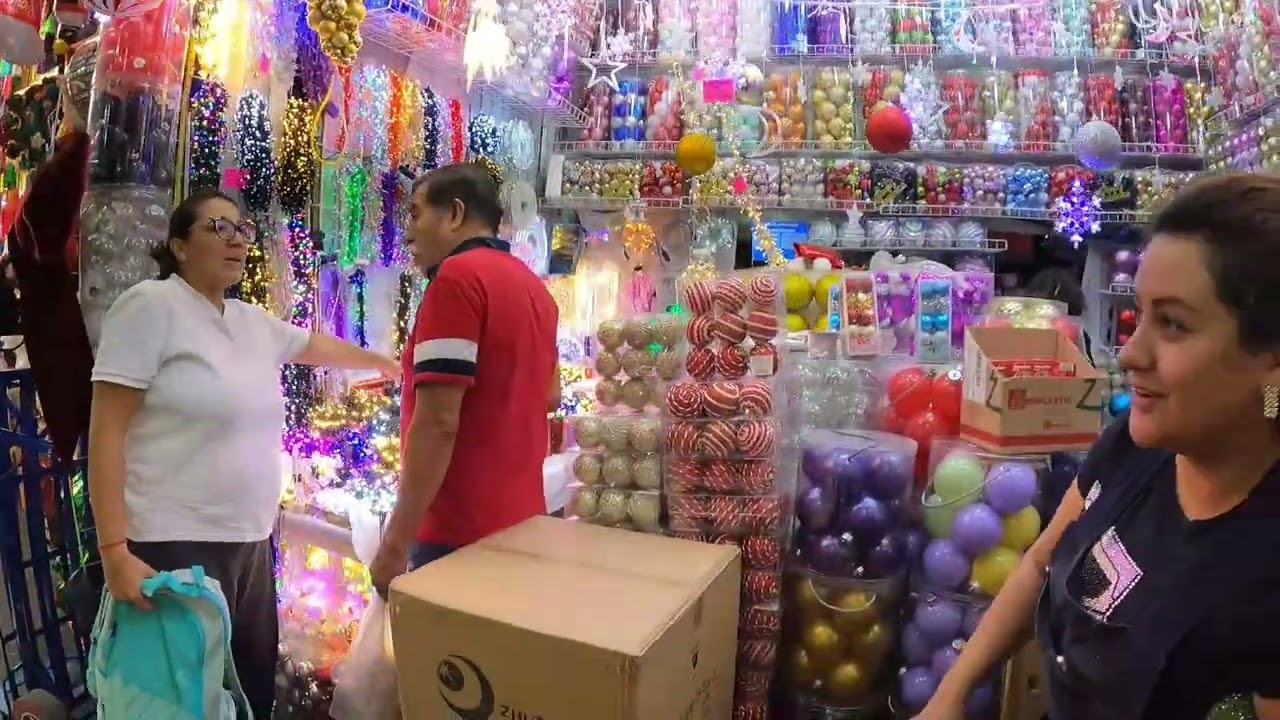 Calle CABAÑAS donde VENDEN todo para NAVIDAD 2025🎄🎄🎄¡Una CHULADA!