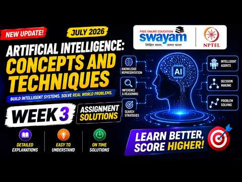 Artificial Intelligence: Concepts and Techniques Week 3 Assignment Answers 2026 | NPTEL July 2026