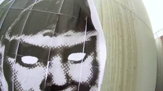 First Wheatpaste! Go Pro POV