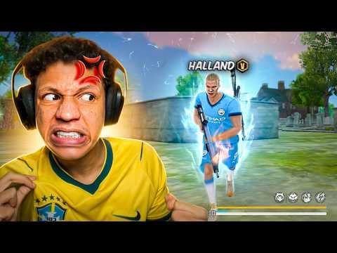 CAI COM O HALLAND NO FREE FIRE (estou com raiva)
