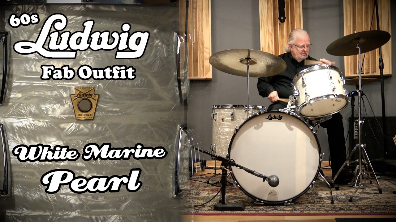 60s LUDWIG Drum Kit (WMP) Used by Steve Jordan at FAME Recording Studios in Muscle Shoals