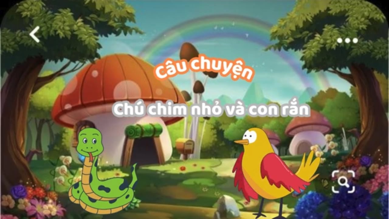 Câu chuyện CHÚ CHIM NHỎ VÀ CON RẮN_Kể chuyện bé nghe - YouTube