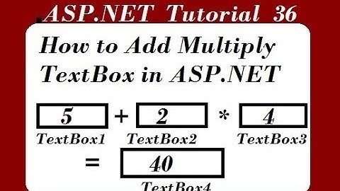 How to Add Multiply TextBox in ASP.NET