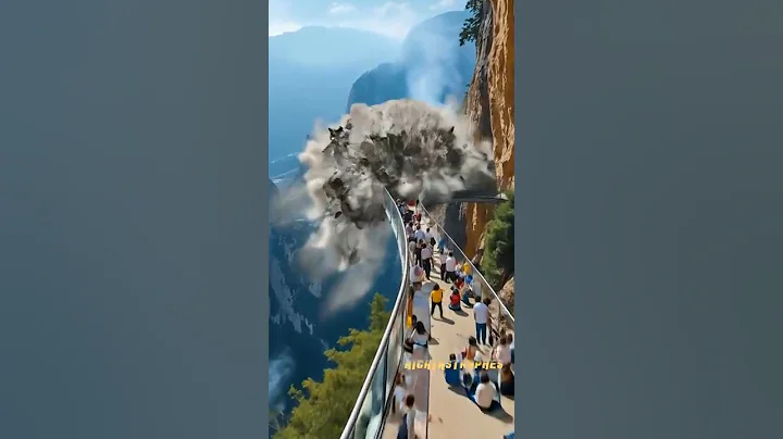 "Glass Bridge DESTROYED in Seconds 😱 | AI Disaster Scene" #aivideo #bridgecollapse #ai #aidisaster