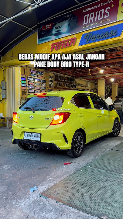 BRIO FACELIFT TYPE-R Electrick Lime | Ferrari Variasi Surabaya #shorts