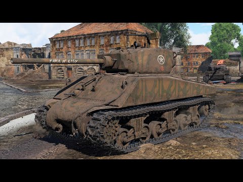 War Thunder: USA - M4A3E2 (76) and AD-4 Gameplay [1440p 60FPS]