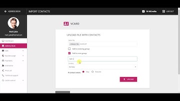 How to import contacts to address book via vCard | BulkGate SMS gateway
