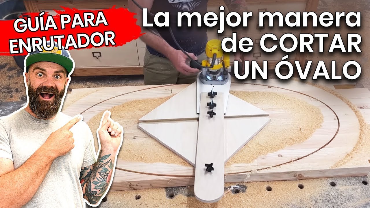La mejor manera de cortar un óvalo || Guía para enrutador
