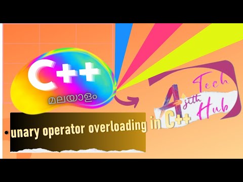 unary operator overloading in c++|malayalam