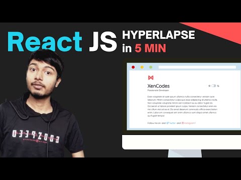 CLEAN AND MINIMAL PORTFOLIO DESIGN USING REACT JS || Hyperlapse