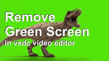 How to remove green screen in vsdc video editor