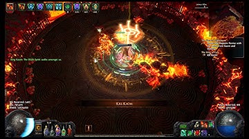 path of exile 2.1 / act4 kaom boss, first try / lvl 71 self-cast blade vortex