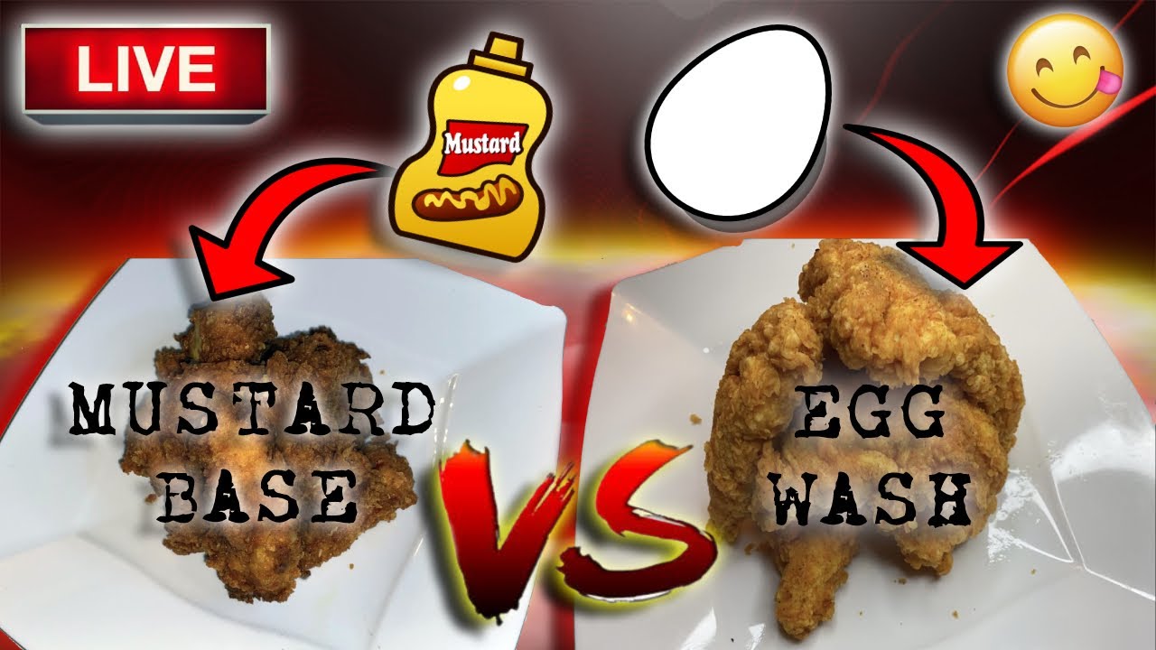 Fried Chicken Tenders (Egg Wash VS Mustard Base) How To Make Quick Recipe YouTube