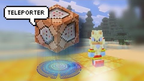 How to teleport using COMMAND BLOCKS in Minecraft!