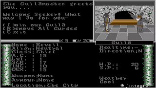 ATARI ST Dangimere Module I The Awakening by Integral Systems In PD Disk 77 Serenade SERE77