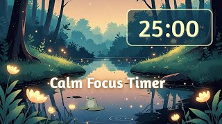 25-Minute Timer — Sunset Pond Soft Jazz