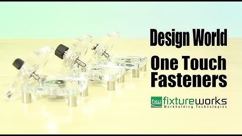 Leave your tool box in the garage. Check out these one touch fasteners in action