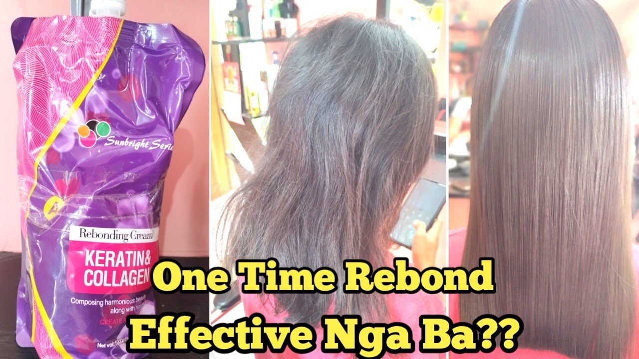 Gaano Ka Effective Ang One Time Rebond? Hair Rebonding Tutorial YouTube