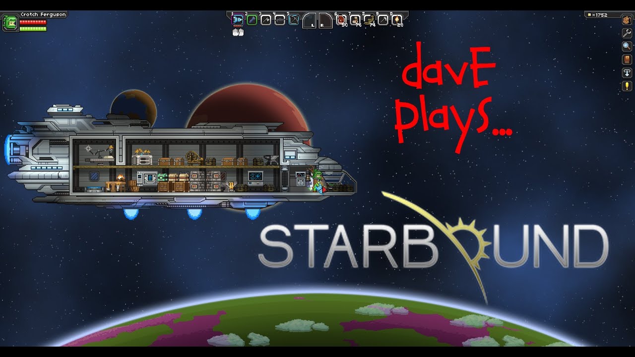 Dave Plays - Starbound - #03 - Minibosses, Africa, and Poop Monsters