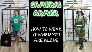 How Do You Wear Samurai Armor By Yourself? (From an Edo period manual, 1735) @SamuraiJames
