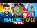 Kv 18 can defeat 1vs4i challenged kv18 for 1v4  hello telugu gamers