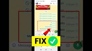 WhatsApp Message Not Sending Problem Fix in 10 Sec #shorts #ytshorts #whatsapp