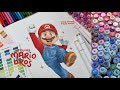 Draw with me mario from the super mario bros using alcoholbased markers and colored pencils