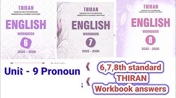 THIRAN 6th 7th 8th standard English workbook answers unit 9 pronoun