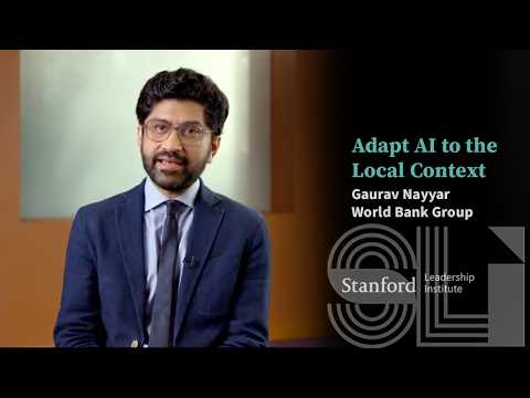 Adapt AI to the Local Context: Gaurav Nayyar, World Bank Group