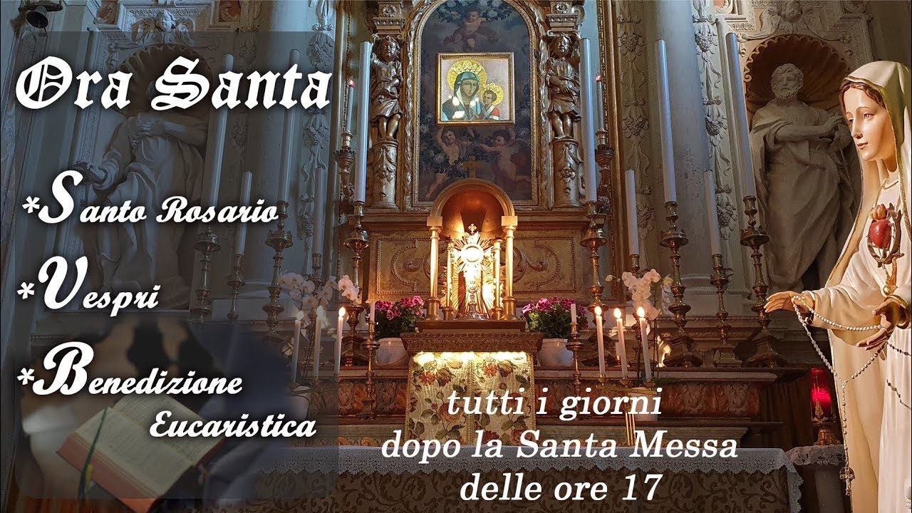 15 Gennaio 2026 - Santo Rosario in latino, Vespri e Benedizione Eucaristica.