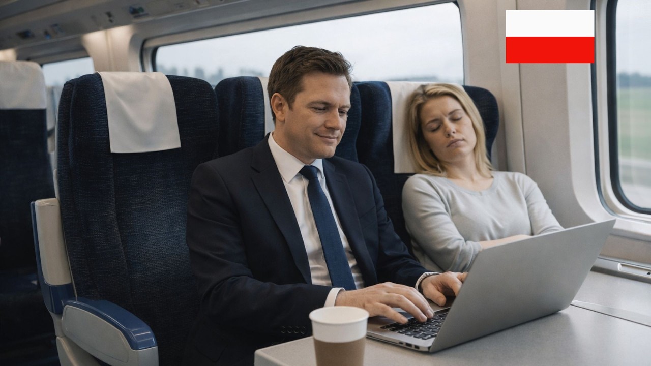 Brytyjski biznesmen myśli, że pociąg stoi; prawda wprawia w osłupienie