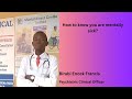 How to know that you are mentally sick ?
