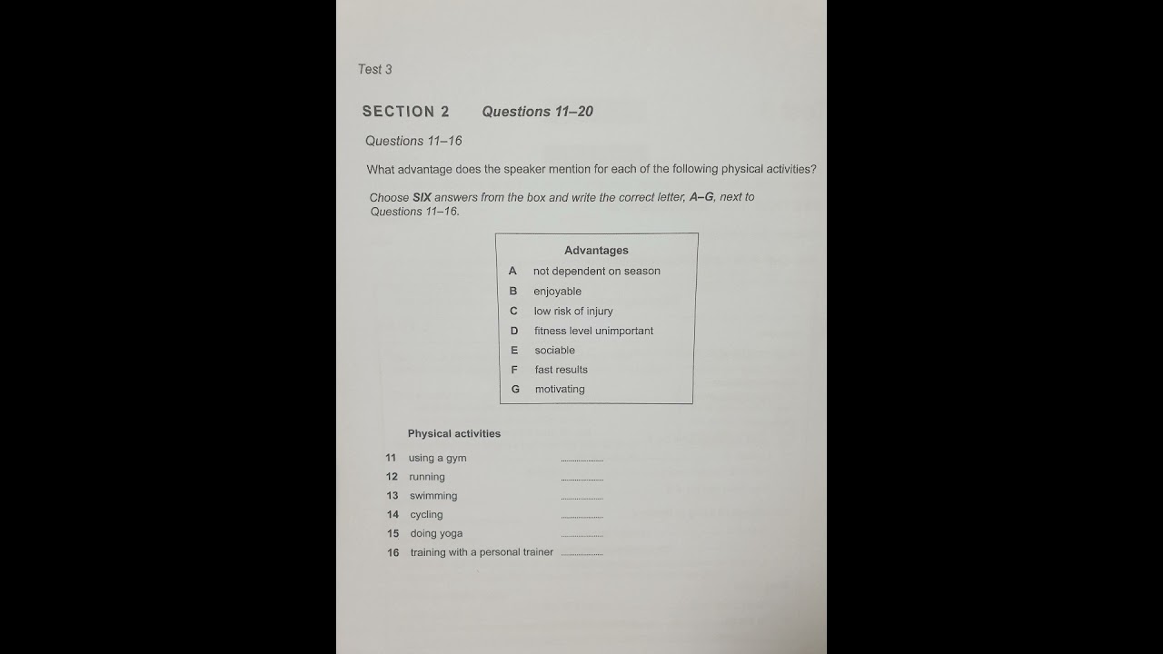 Тест по аудированию Cambridge13 3 с ответами